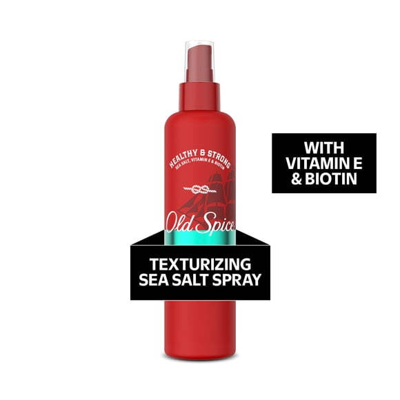 Old Spice Fixatif de Finition Texturisant au Sel de Mer pour Hommes, Sain & Fort avec Vitamine E & Biotine, Tenue Moyenne