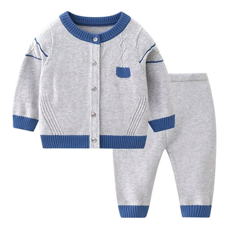 

0-24Months Baby Clothes for Fall Winter Cute Patchwork Printed Long Sleeved Round Neck Top Shirt and Pants Set Loungewear Children S Costume