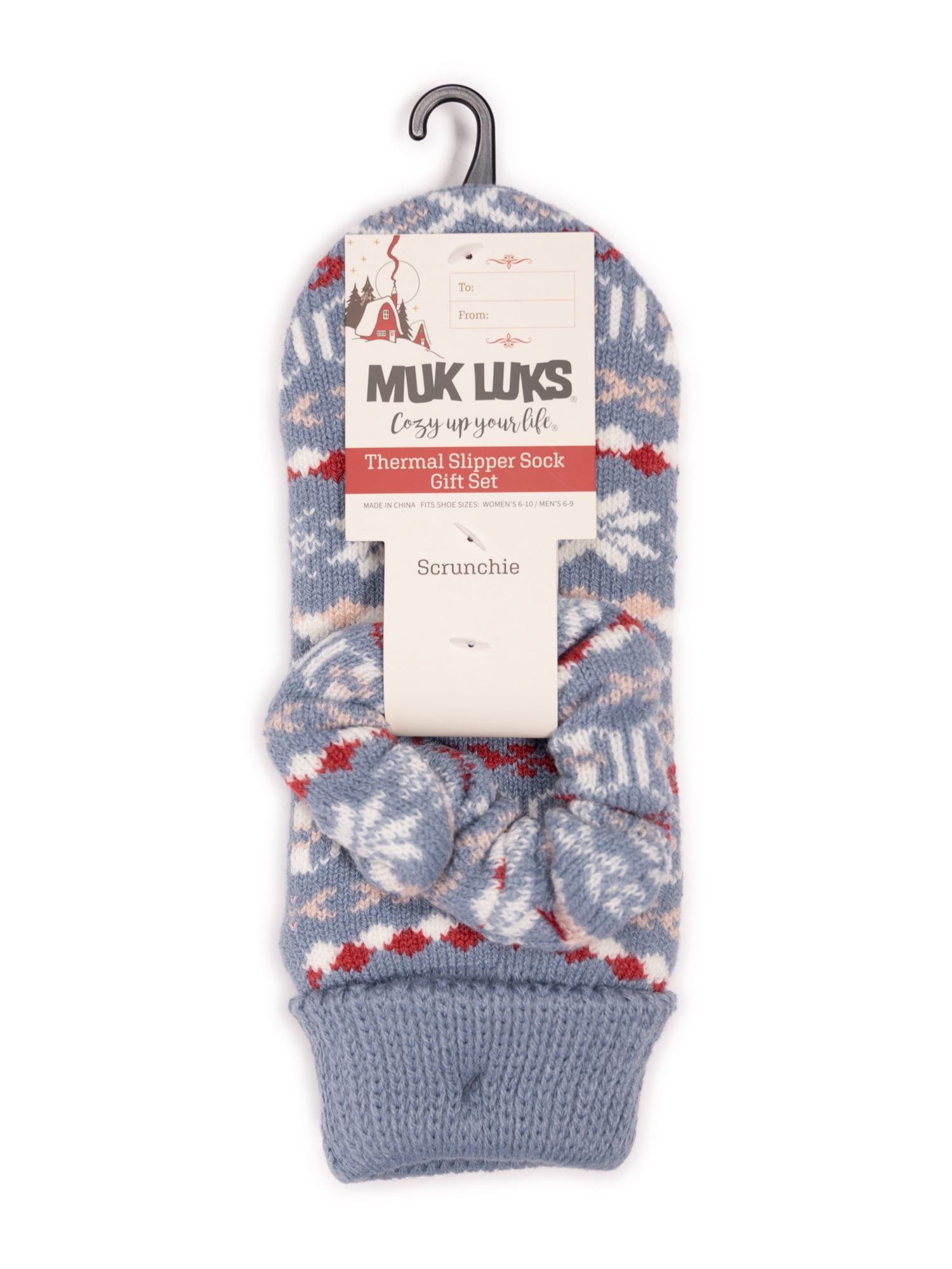 MUK LUKS Women's Thermal Ankle Slipper Sock Gift Set, Size 6-10
