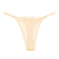 thumbnail image 1 of Gibobby Bragas Bikini Elásticas Bragas sexis con para mujer, bragas Tanga sin costuras encaje transparente completo malla（Amarillo, L), 1 of 3