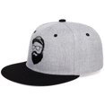 thumbnail image 2 of Gorra de béisbol TANGJMXG con bigote de ala plana para hombre, 2 of 4