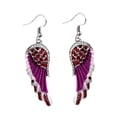 thumbnail image 2 of Daisyyozoid Mode Femme Ailes Strass Mi-Longueur, 2 of 4