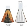 thumbnail image 4 of 2 Bathroom Towels Kitchen Towels 18.2x14In Velcro Hand Wipes Dish Cloths & Dish Towels Washroom Towels Face Towel Hand Wipes Halloween Castle, 4 of 7