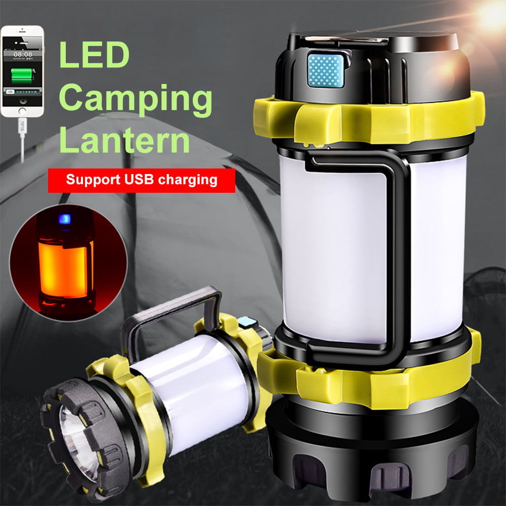 Rechargeable Tent Light Lantern Mobile Power Bank Hook Lamp Outdoor Hike Camping