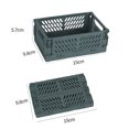 thumbnail image 1 of Cesta de almacenamiento de plástico plegable creativa, cesta multifuncional para aperitivos de escritorio, caja de almacenamiento para la cocina, el refrigerador y la sala de estar, 1 of 6