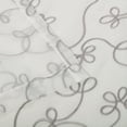 thumbnail image 3 of Scroll Pattern Two Panels Sheer Curtains, 42" x 108", Grey by Blue Nile Mills, 3 of 6
