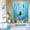 Sea Turtle, variant on 4 Pcs Kids Bathroom Shower Curtain Set, Colorful Duck Bathroom Sets for Kids Bathroom Decoration with Shower Curtain, Non Slip Bathroom Rugs, Toilet Lid Cover, U Toilet Mat and 12 Hooks