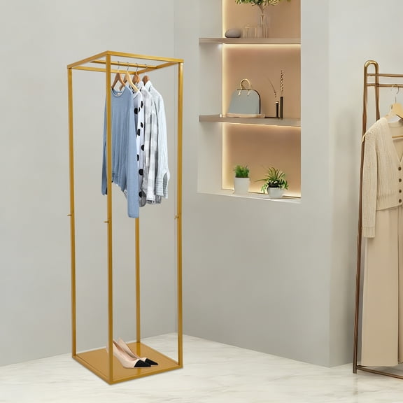 71.65in Heavy Duty Square Metal Display Rack for Clothing Jewelry Product Show