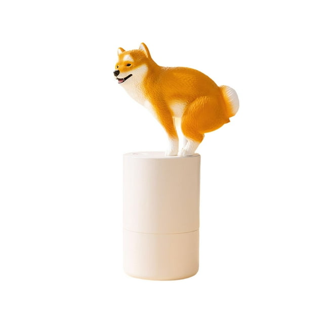 Dispensador automático de jabón espumoso para perros, máquina para lavarse las manos, ahorra espacio, lindo, sin líquido amarillo