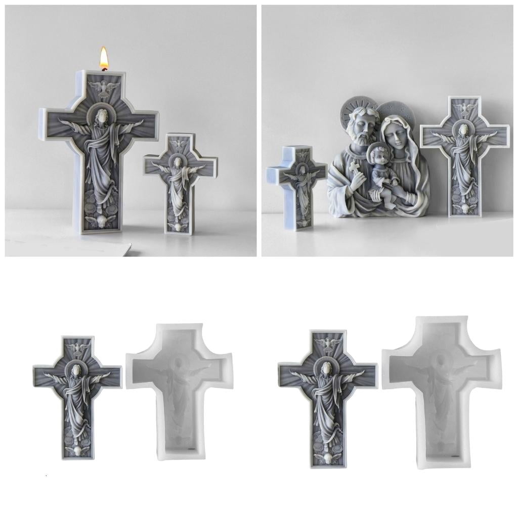 Osdhezcn Silicone Religious Themes Mold Candle Crafting Molds Perfect for Crafting Unique Scented Candle for Home or Studio Use