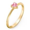 thumbnail image 3 of Bague Pierre de Naissance en Forme de Cœur - Tourmaline Rose (Octobre), 3 of 6