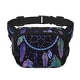 thumbnail image 1 of Disketp Dreamcatcher With Colorful Feathers Riñonera de Doble Capa, Bolsa de Cintura Ajustable para Viajes, Correr y Senderismo, Riñonera Ligera para Hombre y Mujer, 1 of 9