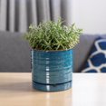 thumbnail image 4 of Better Homes & Gardens 6" Ceramic Round Planter Pot-Teal, 4 of 7