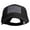 Black, variant on Grey American Flag Patched Big Size High Profile Twill Cap - Black XL-3XL
