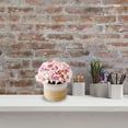 thumbnail image 5 of 2 piezas de cuenco de lino, hortensia, bonsái, flores, adornos creativos pequeños para el hogar, plantas verdes artificiales, 5 of 5