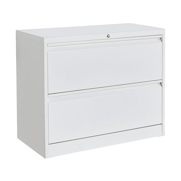 Lateral File Cabinet Locking Filing Cabinet 2 Drawers Hanging Rails Filing Cabinet For Letter Legal A4 F4 Size Files White Walmart Com Walmart Com