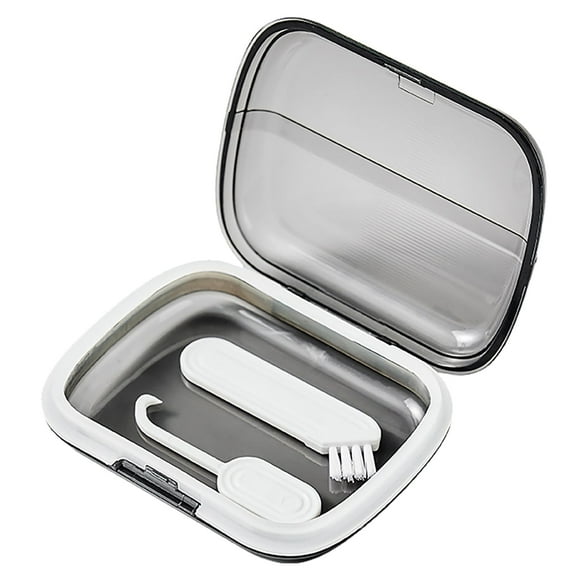 Retainer Holder Case, Orthodontic Retainer Braces, Dentaal Braces Braces Removal Tool, Clear Braces Holder, Denture Retainer Organizer,grey