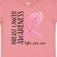 thumbnail image 4 of Inktastic Breast Cancer Awareness Fight, Care, Cure Boys or Girls Baby T-Shirt, 4 of 5