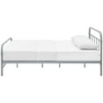 thumbnail image 4 of Mod Uptown Contemporary Metal Platform Bed, Queen, Gray, 4 of 5