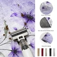 thumbnail image 5 of Round Rugs 6Ft, Purple Spring Floral Round Area Rug Washable Indoor Throw Carpet, Vintage Luxury Botanical Soft Non Slip Circle Rug for Office Cabinet Home Decor Aesthetic, 5 of 8