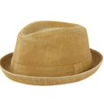 thumbnail image 1 of Sombrero EPOCH Fedora de algodón lavado vintage bronceado, talla XL, 1 of 2