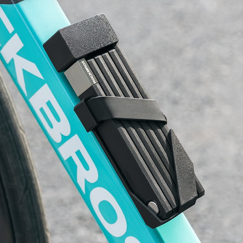 ROCKBROS Mini Folding Bike Lock Guard Secure Key Locks Easy and Portable Use