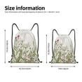 thumbnail image 2 of Fuzoiu Herbs and Wildflowers Print Drawstring Backpack for Gym, Travel, Yoga,Sports Sackpack String Bag for Women Men-Small, 2 of 6