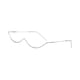 thumbnail image 5 of Gafas de medio marco Fernando Gafas falsas decorativas de Metal marcos de plata, 5 of 8