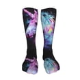 thumbnail image 5 of Pofeuu Rainbow Spotted White Horse Print Stockings, Adult Running Hiking Socks for Youth and Adult-One Size, 5 of 8