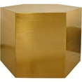 thumbnail image 3 of Meridian Furniture Table Basse Modulaire Hexagonale Brossée Or, 3 of 5