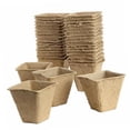 thumbnail image 3 of koolsoo 100 Pcs Pots de Pépinière Réutilisables pour Intérieur Conteneurs Décoratifs Modernes Carrés, 3 of 9