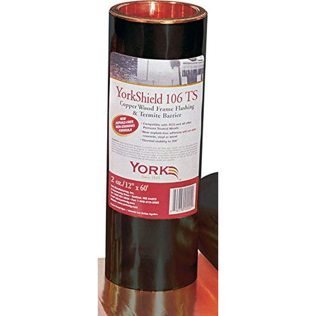 Rollo de cobre Flashing York 106 TS 30 x 1524 cm
