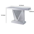 thumbnail image 3 of Acme Noralie Console Table, Mirrored & Faux Diamonds, 3 of 6