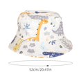 thumbnail image 4 of Tipo de flor 1# circunferencia de la cabeza de los niños-52 cm lindo patrón de dibujos animados impreso graffiti sombrero de bebé primavera y verano para niños protección solar al aire libre sombrero, 4 of 7