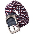 thumbnail image 5 of Braided Canvas Stretch with Covered Leather Buckle Unisex Woven Canvas, 5 of 7