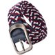 thumbnail image 5 of Ancho del cinturón trenzado 1.38 pulgadas para hombres/mujeres/mujeres jóvenes pantalones elásticos s Blanco rojo jinwen Cinturón elástico para vaqueros, 5 of 7
