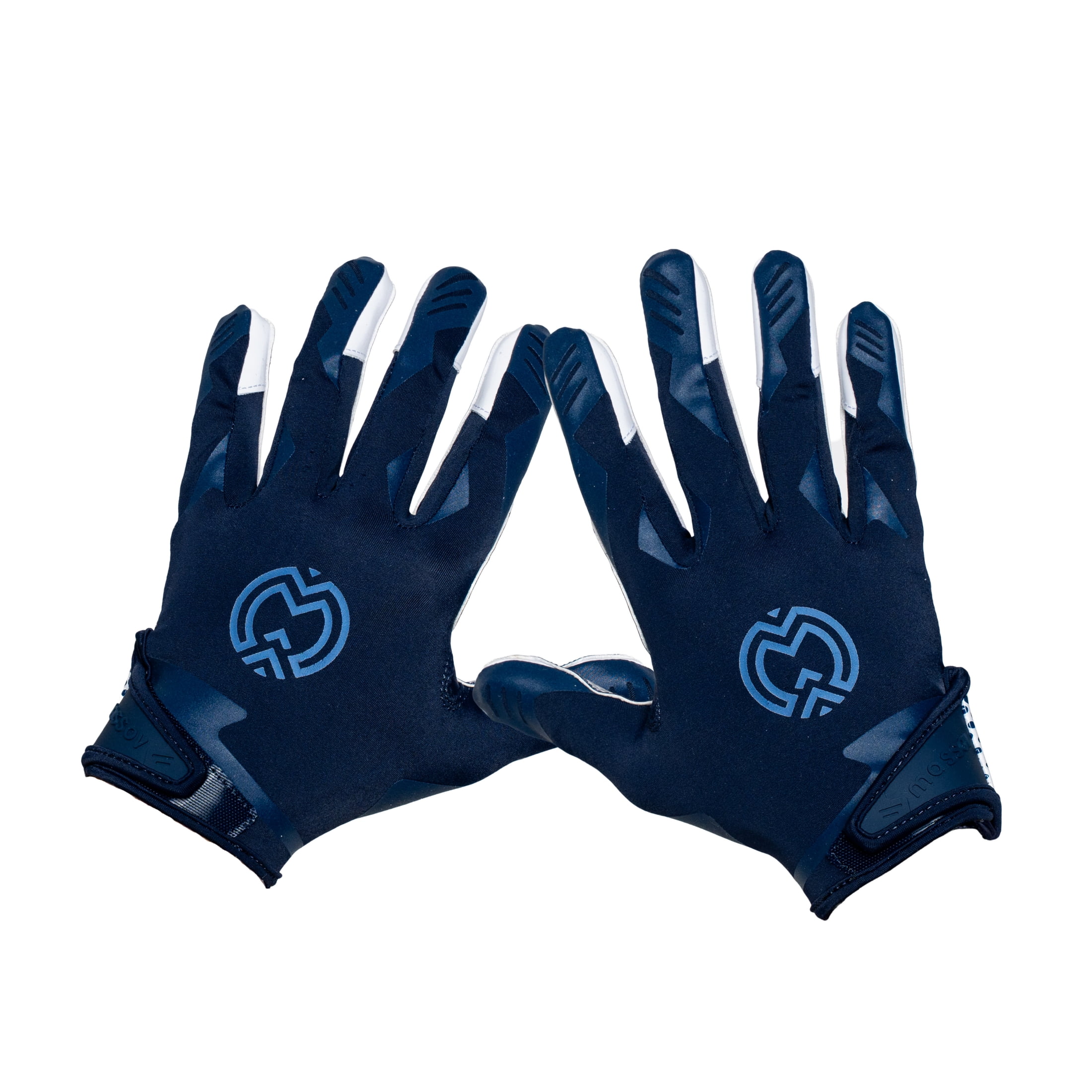 Massov VPRO3 Mens Adult Football Glove, Receiver Glove, Navy, XXL