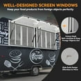thumbnail image 4 of Kselythan Concession Window for Food Trucks, Aluminum Alloy Food Truck Service Window with 4 Horizontal Sliding Screen, Concession Stand Serving Window Door, 4 of 8