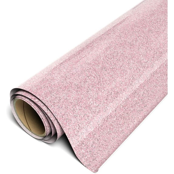 Siser Sparkle HTV Iron On Heat Transfer Vinyl 12" x 2ft Roll - Pink Lemonade