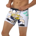 thumbnail image 3 of Lsque Sml Jeffy Pattern Men's Performance Stretch Underwear, Athletic Long Leg Briefs，Moisture-Wicking-XX-Large, 3 of 6