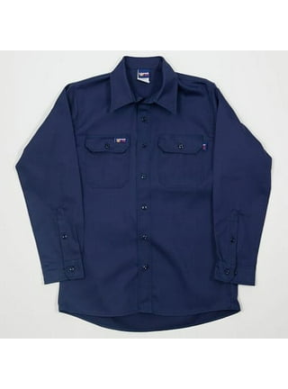 Lapco FR 7oz. Gray FR Western Shirts 100% Cotton Pearl Snaps