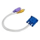 thumbnail image 3 of Cable adaptador de video portátil perfke VGA SVGA a S-Video RCA 15 pines 2 piezas, 3 of 9