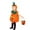 Three-Piece Set, variant on GYRATEDREAM 4PCS Baby Girls Boys Halloween Costumes Toddler Sleeveless Pumpkin Romper Hat Socks Handbag Halloween Outfits for 1-12 Years