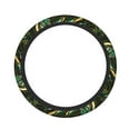 thumbnail image 2 of Goofa Green Marble Pattern Elastic Stretch Steering Wheel Cover,Universal 15 inch, Microfiber Breathable Ice Silk, Anti-Slip, Odorless, Easy Carry, 2 of 8