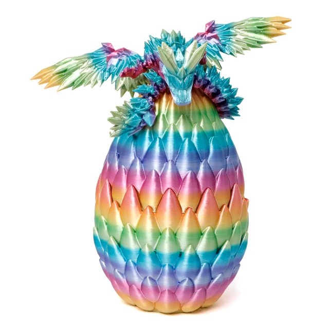 Huevos de dragón impresos en 3D de Toy Flavery con dragón volador de 23 cm