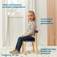 thumbnail image 5 of ECR4Kids Bentwood Round Table and Curved Back Chair Set, Assorted, 5-Piece, 5 of 10