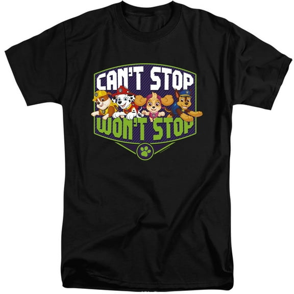 Paw Patrol Can't Stop Won't Stop Unisex Adult Tall T Shirt