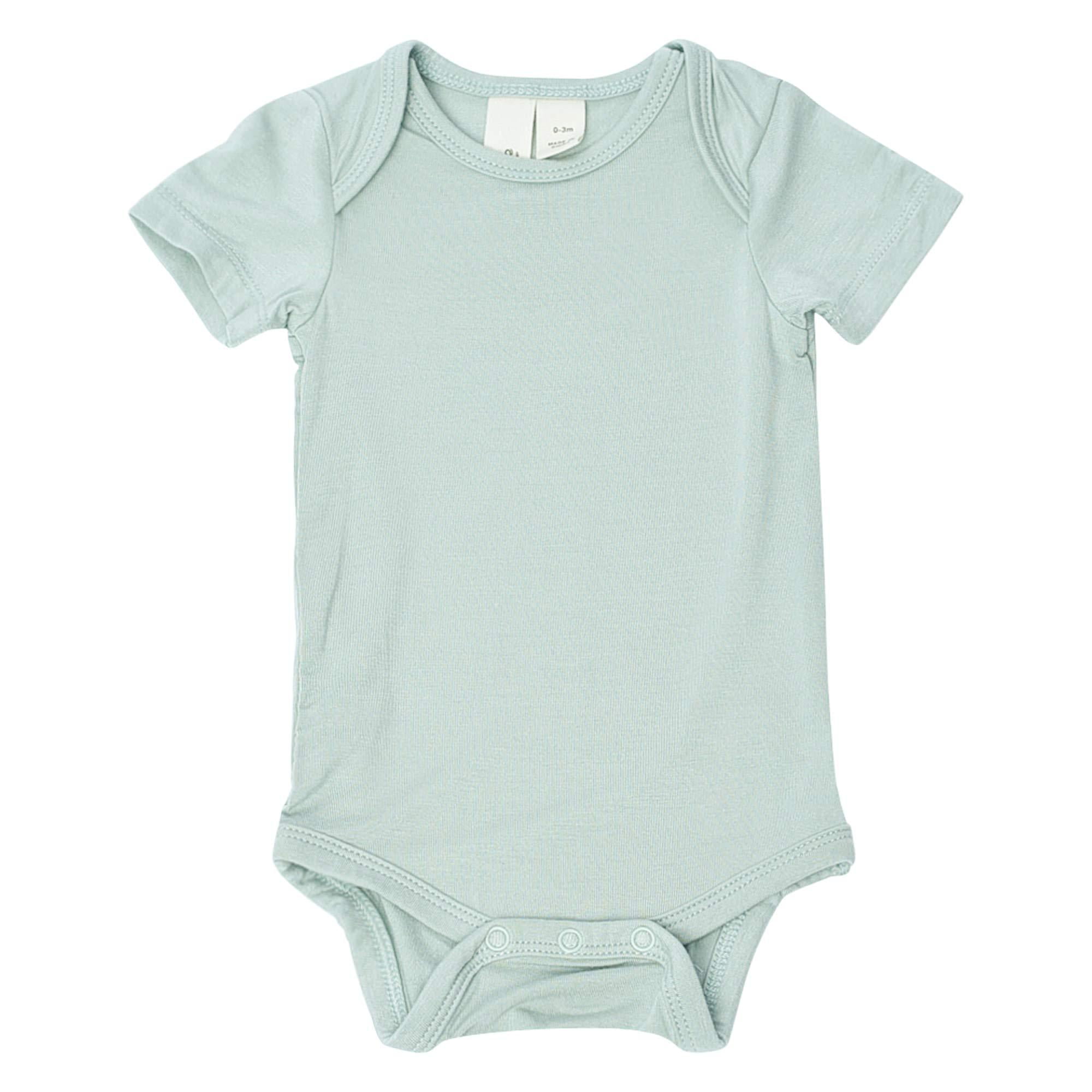 3-6 Months, Midnight KYTE BABY Short Sleeve Unisex Baby Bodysuits Made from Soft Bamboo Rayon Material