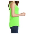 thumbnail image 3 of Ladies Core Cotton Tank Top Neon Green X-Small, 3 of 6