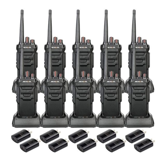 Walkie Talkies Retevis RT48 a prueba de agua para adultos (paquete de 10)